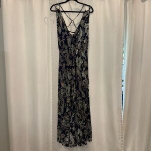 Paisley High-low Maxi Dress - XL